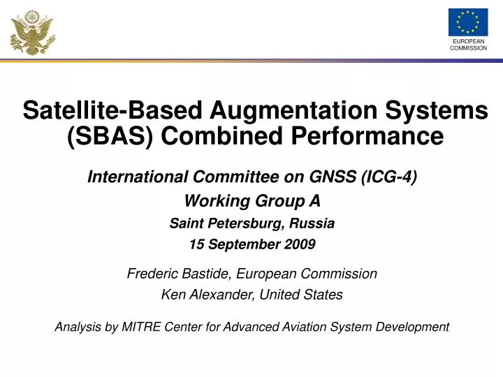 satellite based augmentation systems sbas combined performance