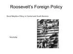 Roosevelt’s Foreign Policy - slide 1