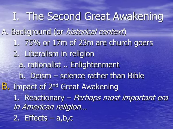 i the second great awakening