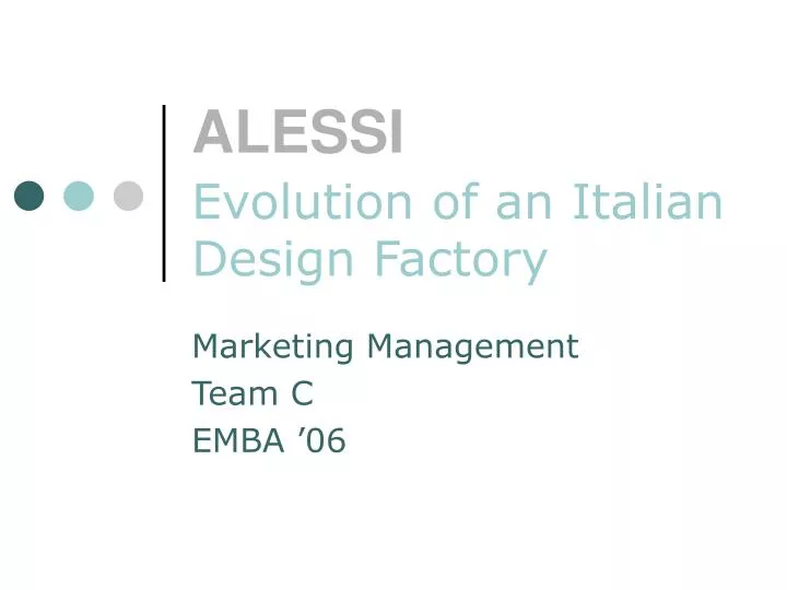 alessi evolution of an italian design factory