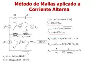m todo de mallas aplicado a corriente alterna