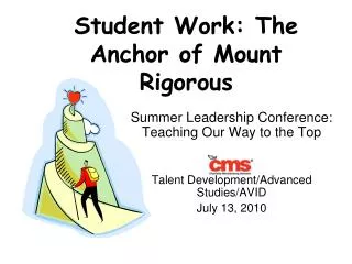 Student Work: The Anchor of Mount Rigorous