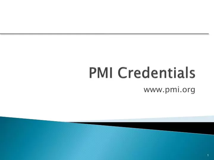 pmi credentials