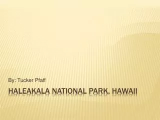 Haleakala National Park, Hawaii