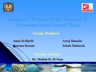 Design of a Process for the Removal of Chromium from Ground Water