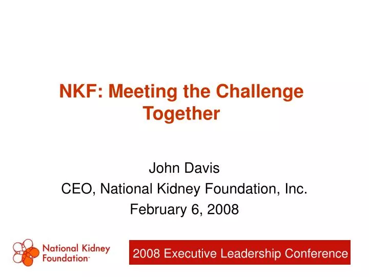 nkf meeting the challenge together