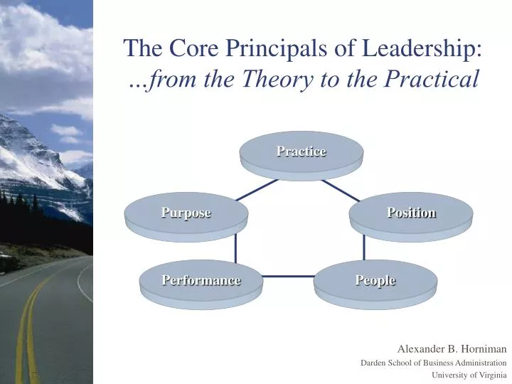 the core principals of leadership from the theory to the practical