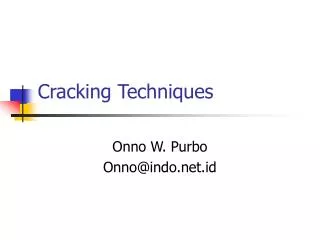 Cracking Techniques