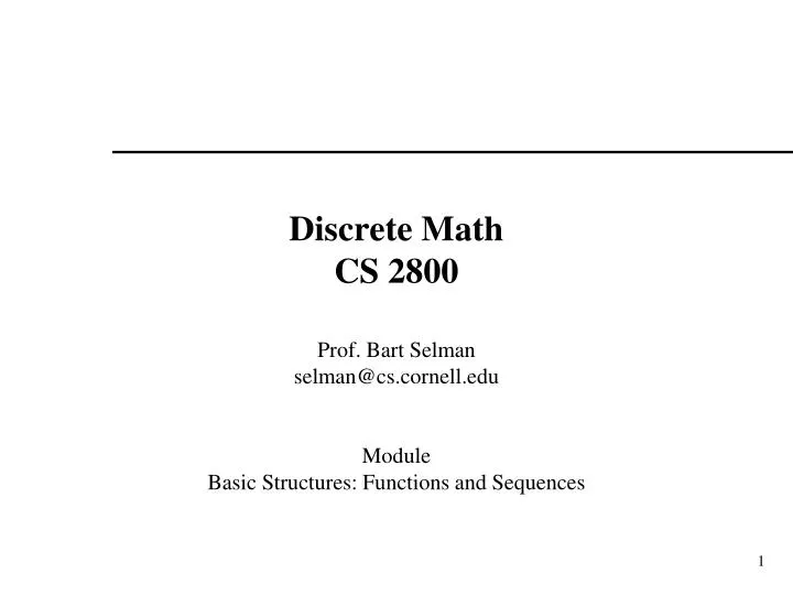 discrete math cs 2800