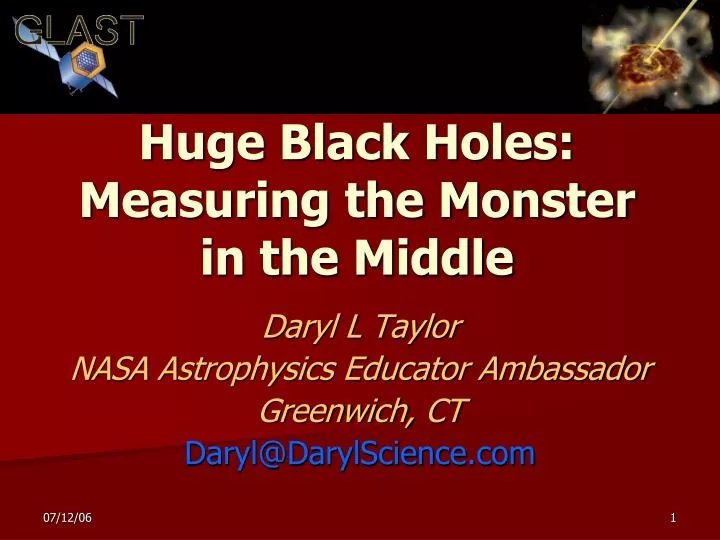 huge black holes measuring the monster in the middle