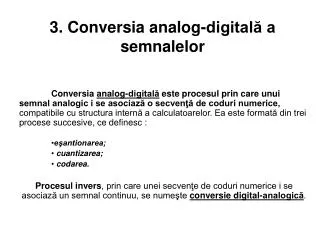 3 conversia analog digital a semnalelor