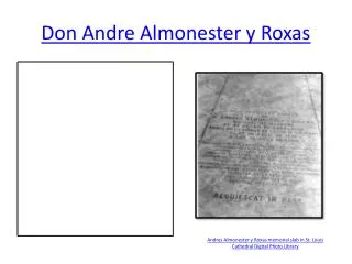 Don Andre Almonester y Roxas