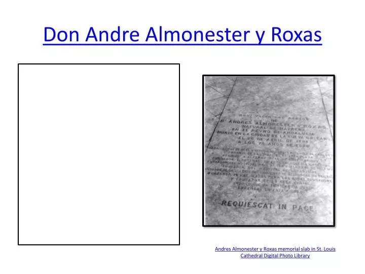 don andre almonester y roxas