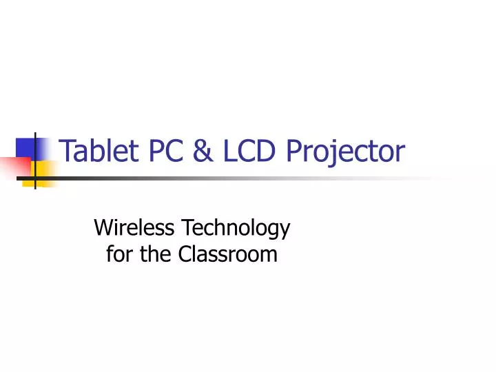 tablet pc lcd projector