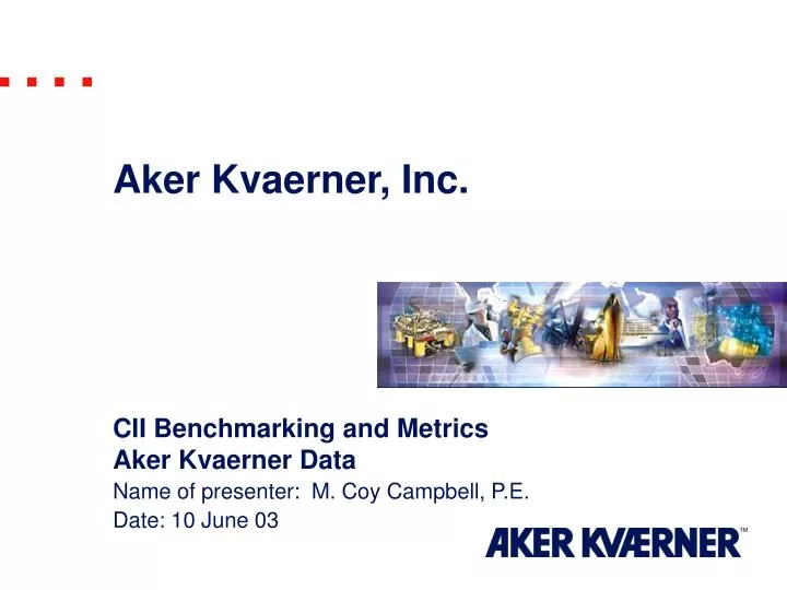 cii benchmarking and metrics aker kvaerner data