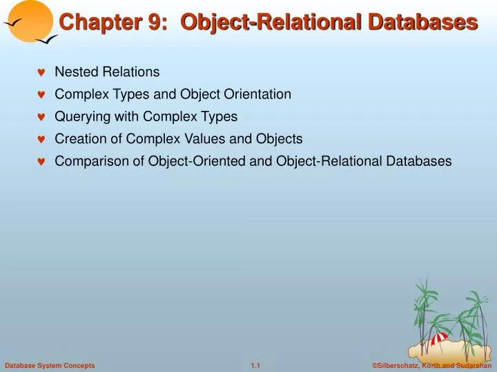 chapter 9 object relational databases