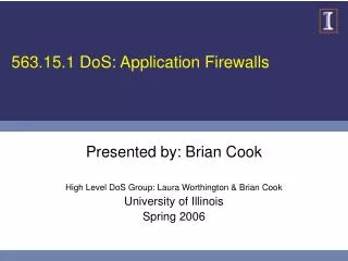 563.15.1 DoS: Application Firewalls