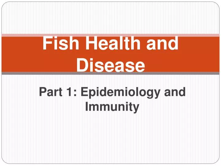 fish health and disease