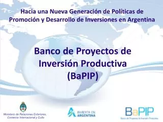 Banco de Proyectos de Inversión Productiva (BaPIP)