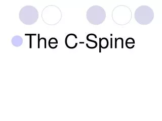 The C-Spine