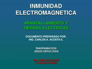 INMUNIDAD ELECTROMAGNETICA