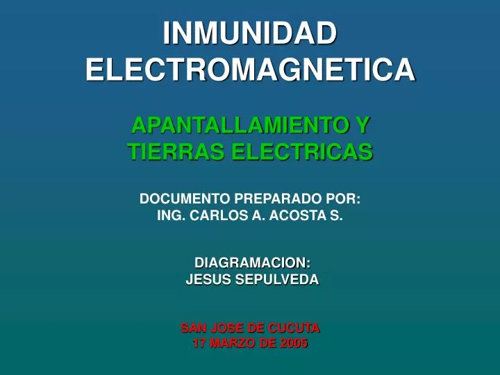 inmunidad electromagnetica