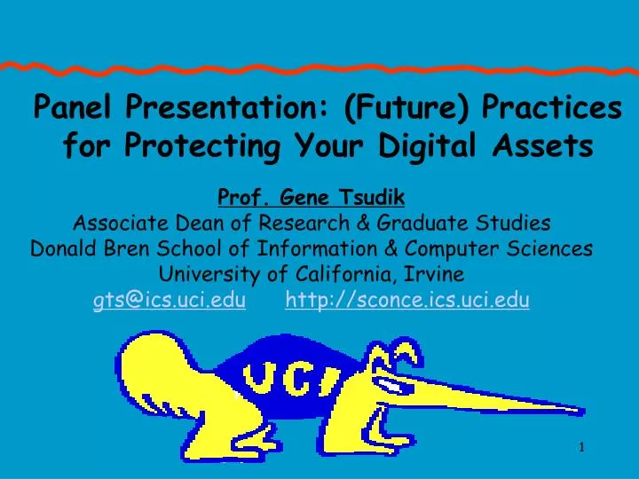 panel presentation future practices for protecting your digital assets