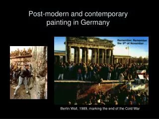 Post-modern and contemporary painting in Germany