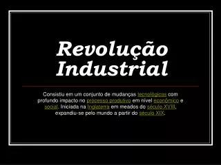 revolu o industrial