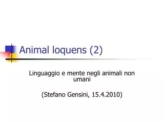 animal loquens 2