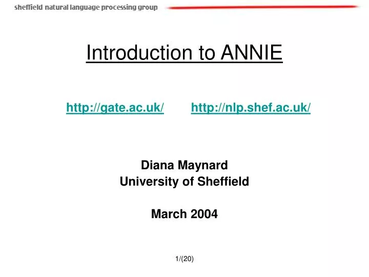 introduction to annie