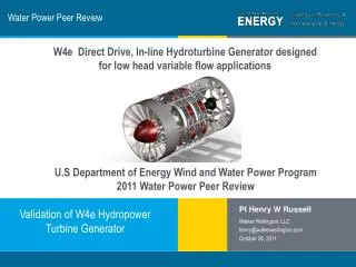 Water Power Peer Review