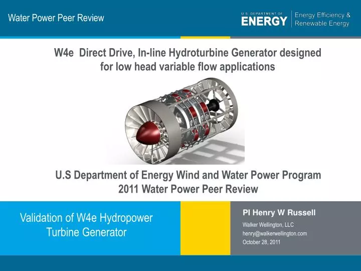 water power peer review