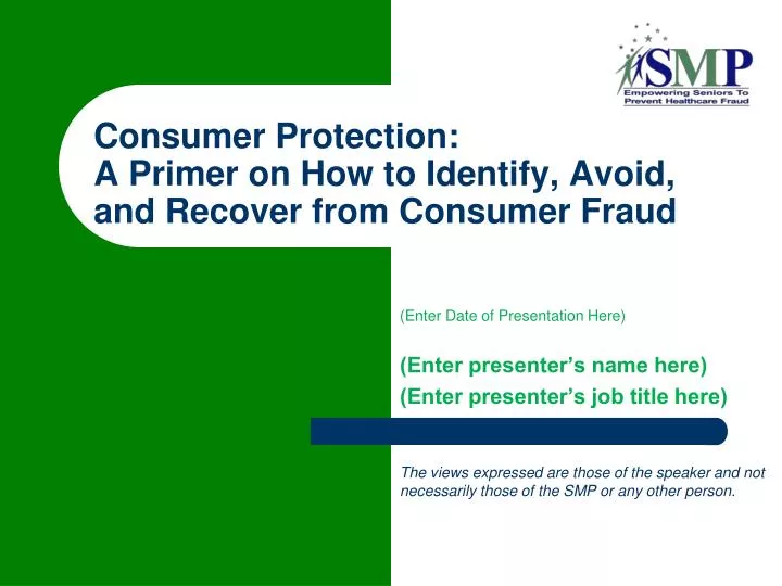 consumer protection a primer on how to identify avoid and recover from consumer fraud