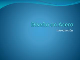 dise o en acero