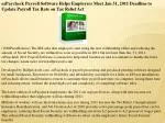 ezPaycheck Payroll Software Helps Employers Meet Jan 31 - slide 1