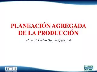 planeaci n agregada de la producci n