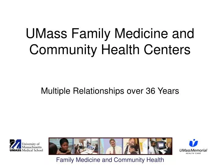 umass family medicine and community health centers