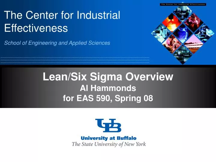lean six sigma overview al hammonds for eas 590 spring 08