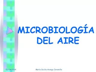 MICROBIOLOGÍA DEL AIRE