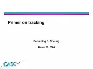 Primer on tracking
