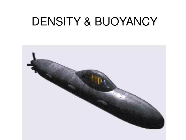 density buoyancy
