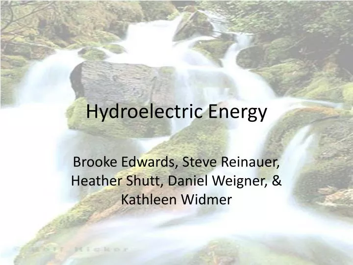 hydroelectric energy