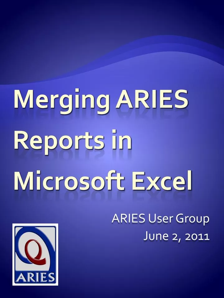 aries user group june 2 2011