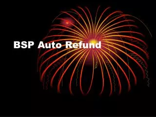 BSP Auto Refund