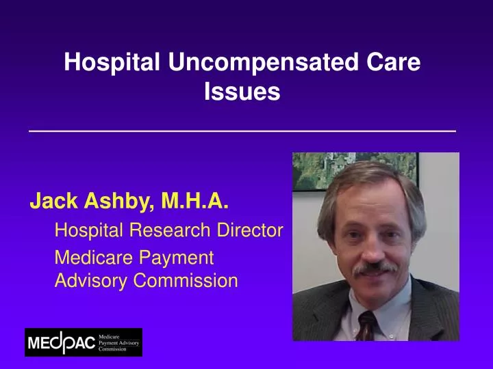 hospital uncompensated care issues