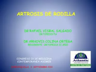ARTROSIS DE RODILLA