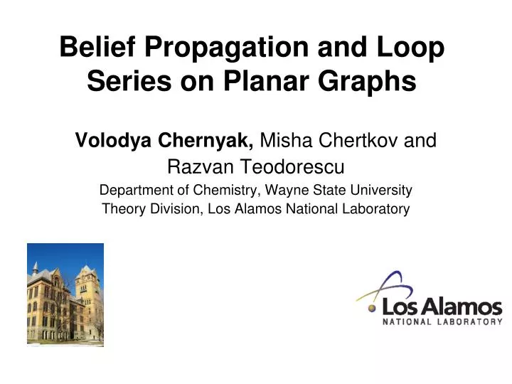 belief propagation and loop series on planar graphs