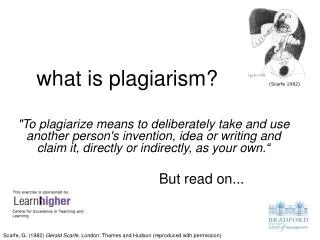 what is plagiarism?