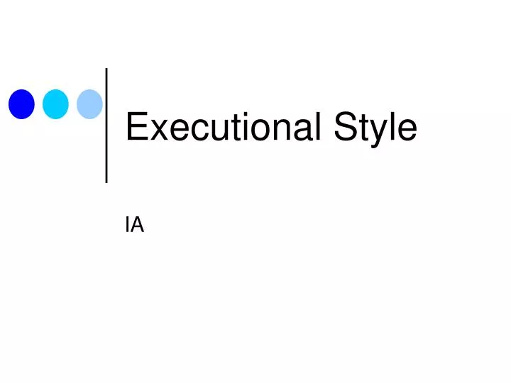 executional style